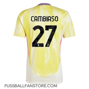 Juventus Andrea Cambiaso #27 Replik Auswärtstrikot 2024-25 Kurzarm